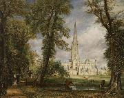 John Constable Salisbury Cathedral from the Bishop's Grounds (mk09) china oil painting reproduction